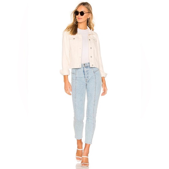 Free People x We the Free Rumors Denim Jacket in Ivory - Picture 4 of 4